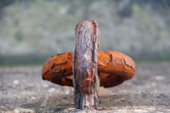 Photography titled "De rouille et d'eau" by Thècle, Original Artwork