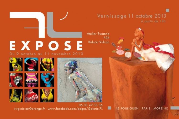GALERIE 7L, femme, POULIGUEN, DELAROCHE VERNET, Raluca Vulcan, Raluca, Vulcan, EXPOSITION, Galerie
