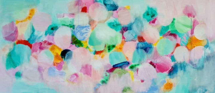 Pittura intitolato "I Love You Baby" da Wioletta Gancarz, Opera d'arte originale, Acrilico