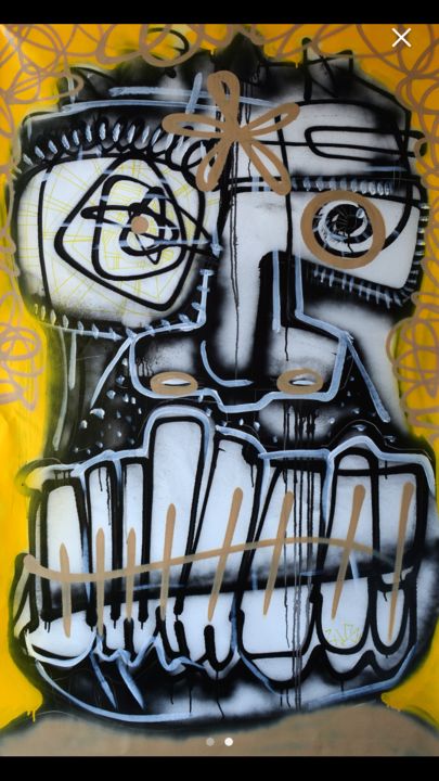 Pintura titulada "Yellow.png" por W Street, Obra de arte original, Acrílico