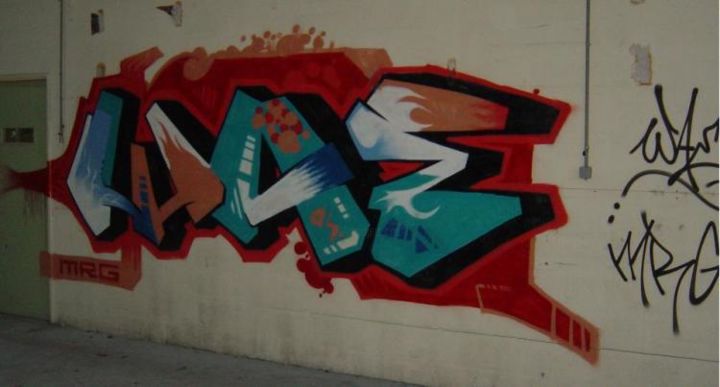 Peinture intitulée "seconde repriz" par Graffiti Wae, Œuvre d'art originale