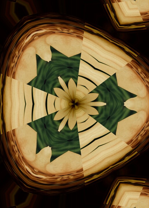 Artes digitais intitulada "Woody Flower" por Wagnerps, Obras de arte originais, Trabalho Digital 2D