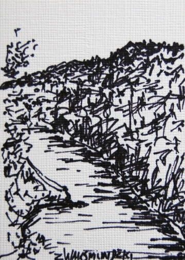 Drawing titled "LETCHWORTH" by Zbigniew Waksmundzki, Original Artwork, Other