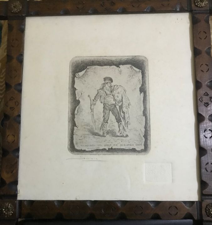 Drawing titled "Œuvre d’art ancien…" by Wallace Robyn, Original Artwork, Pencil