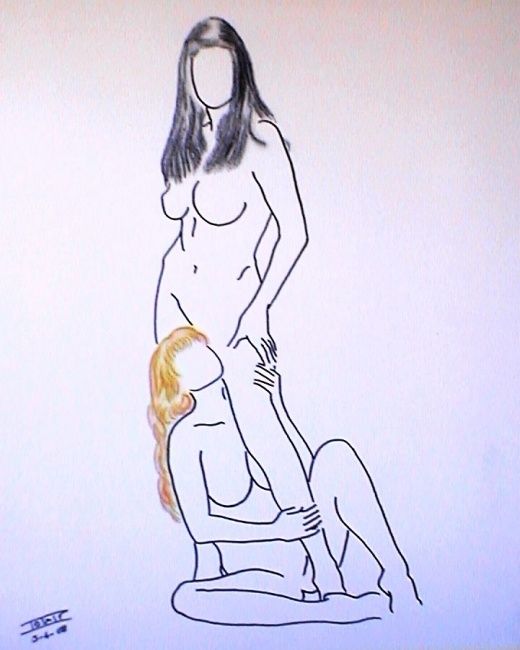 Painting titled "Gretchen und Ilse" by Iolair Wallace Mcloor, Original Artwork