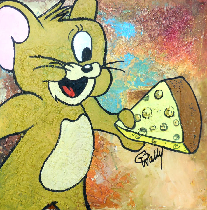 Painting titled "Jerry #2020_11_11" by Wally, Original Artwork, Acrylic