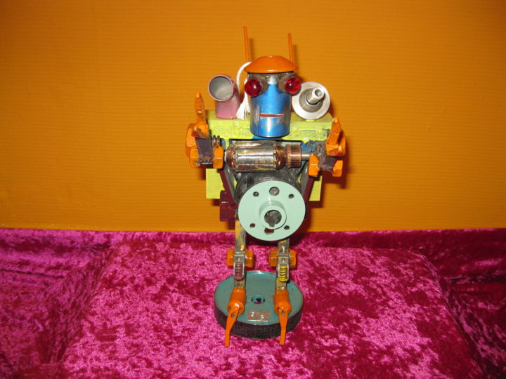 Sculpture intitulée "Robot  collection" par Gilles Bellagamba, Œuvre d'art originale