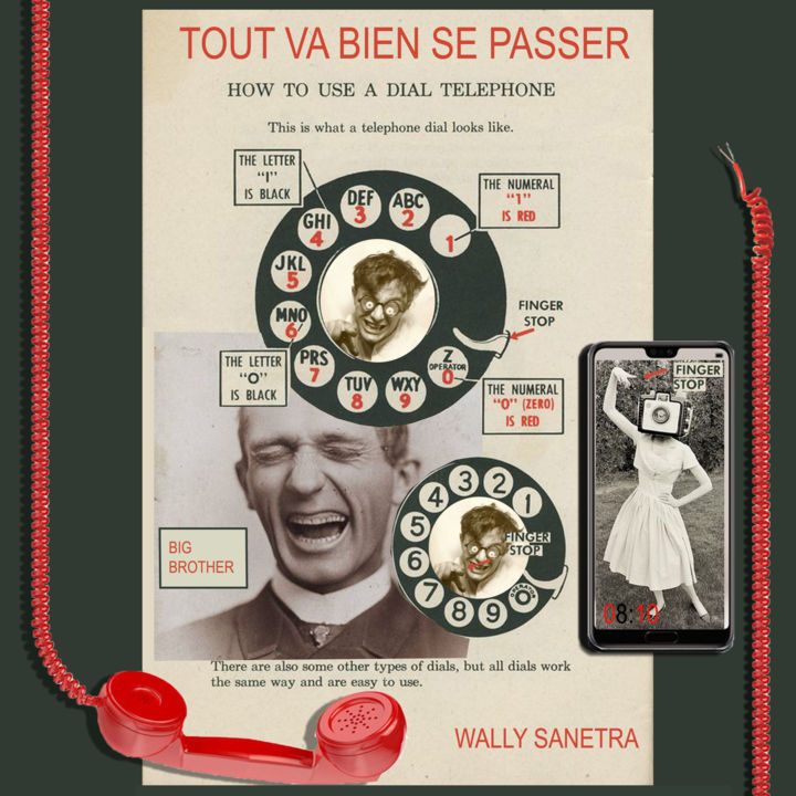 Digitale Kunst mit dem Titel "tout va bien se pas…" von Wally Sanetra, Original-Kunstwerk, 2D digitale Arbeit