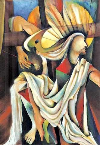 Peinture intitulée "El Otro Cristo" par Walter Gil (Coordinador), Œuvre d'art originale