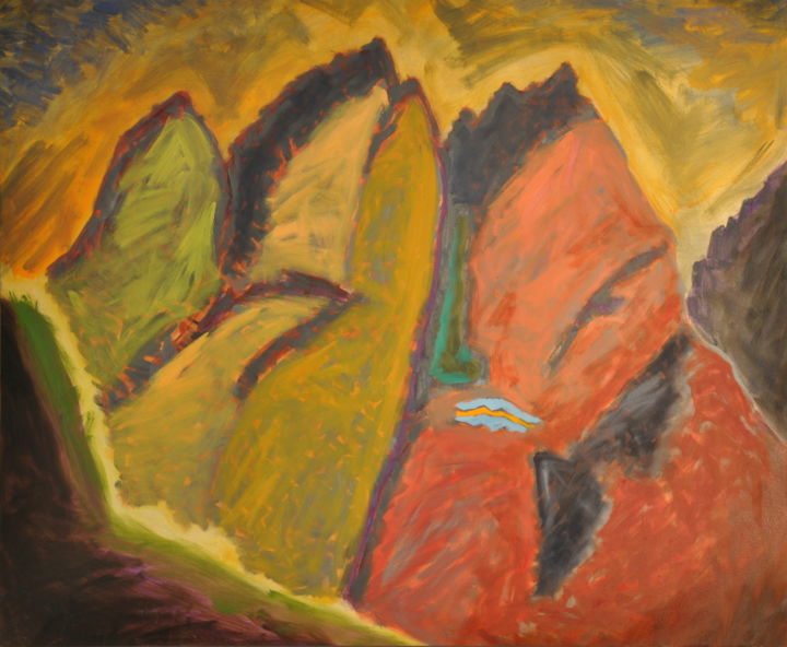 Painting titled "Le Vergini" by Walter Perdan, Original Artwork, Acrylic