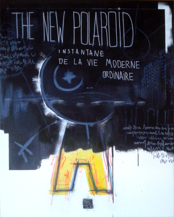 Ζωγραφική με τίτλο "The New Polaroid Ja…" από Walter Sené, Αυθεντικά έργα τέχνης, Ακρυλικό
