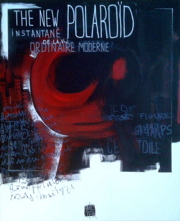 Schilderij getiteld "The New Polaroid Ro…" door Walter Sené, Origineel Kunstwerk, Acryl