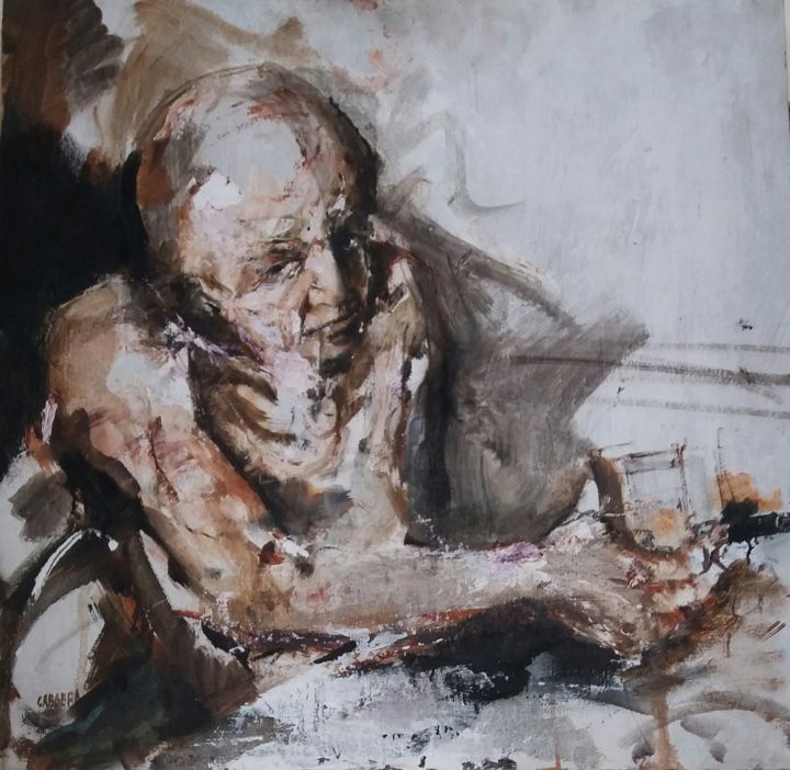 Pintura titulada "El borracho" por Cabrera, Obra de arte original,