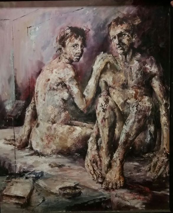 Pintura titulada "Nosotros" por Cabrera, Obra de arte original, Otro