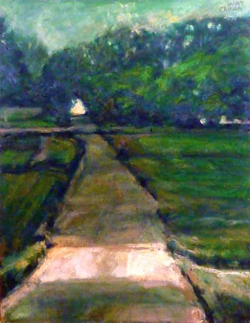 Painting titled "Path" by Wanchuan Kesler, Original Artwork