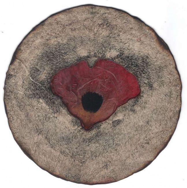 Dessin intitulée "disque botanique 20…" par Suo Yuan Wang, Œuvre d'art originale, Autre