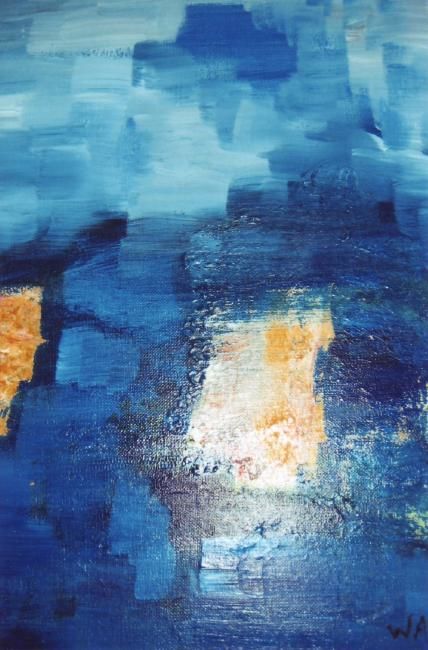 Картина под названием "Ce jour bleu" - Michaile, Подлинное произведение искусства
