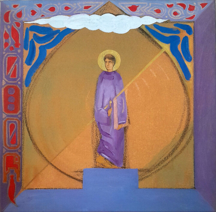 Peinture intitulée "Holy artist 3" par Wanja, Œuvre d'art originale, Acrylique Monté sur Châssis en bois
