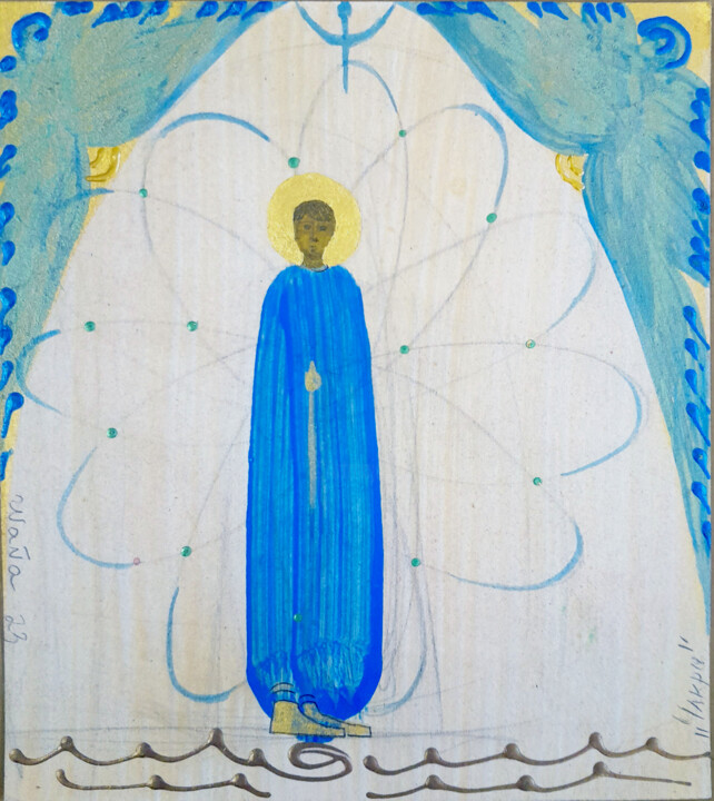 Рисунок под названием "Holy artist 10" - Wanja, Подлинное произведение искусства, Акрил