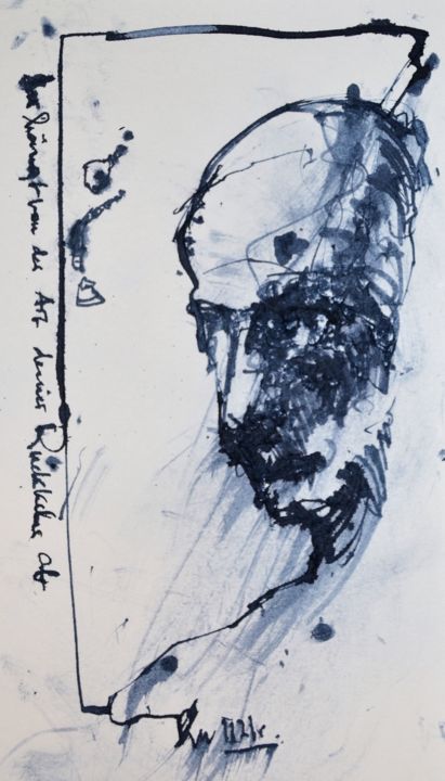 Drawing titled "Der verlorene Sohn…" by Stephan Rodriguez Warnemünde, Original Artwork, Ink