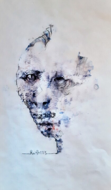 Рисунок под названием "Meine Fresse! (2)" - Stephan Rodriguez Warnemünde, Подлинное произведение искусства, Чернила