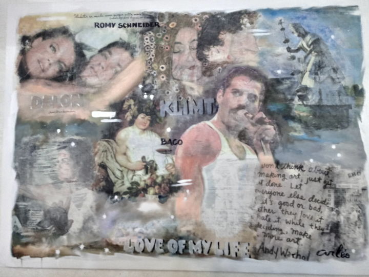Pintura intitulada ""Love of my life"" por Arléo, Obras de arte originais, Acrílico