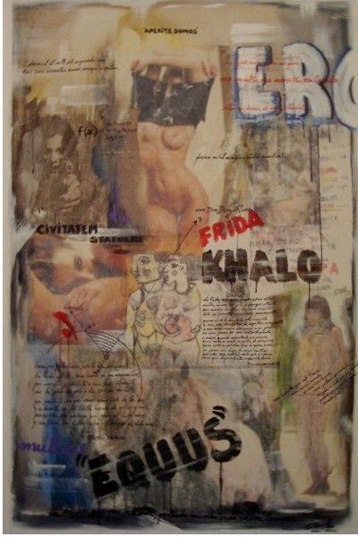 Peinture intitulée "" FRIDA KAHLO "" par Arléo, Œuvre d'art originale
