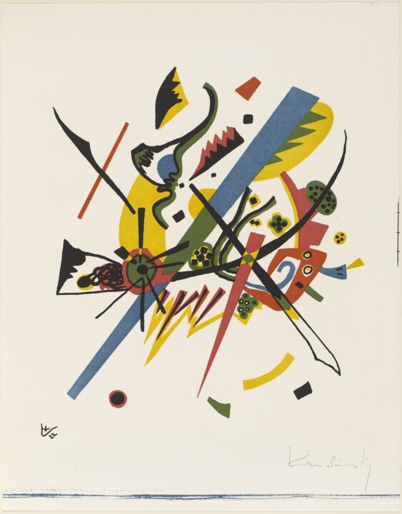 Painting titled "Les petits mondes I" by Wassily Kandinsky, Original Artwork, Oil