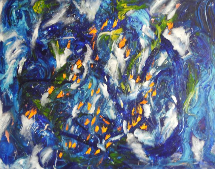 Peinture intitulée "Sicilia" par wassima-akhrif, Œuvre d'art originale, Acrylique