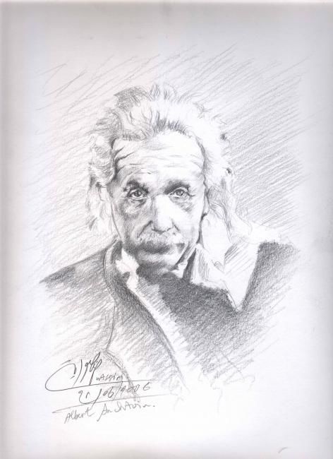 Drawing titled "PORTRAIT INCHTAINE" by Wassim Mansouria, Original Artwork
