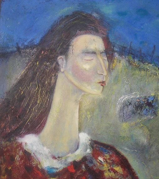 Painting titled "BLUE DREAM" by M Emin Kayserili, Original Artwork