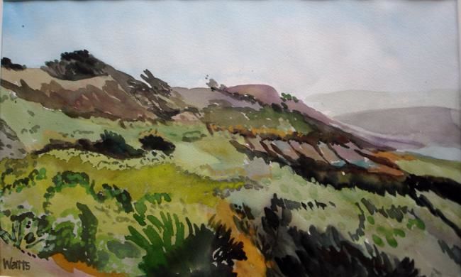 Painting titled "Fort Funston" by Patsy Watts, Original Artwork