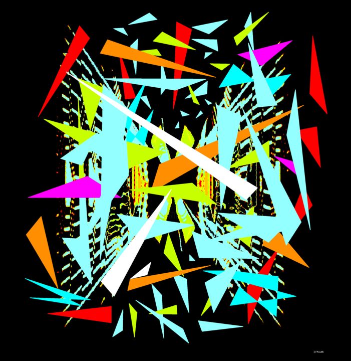 Arts numériques intitulée "COULEURS ABSTRAITES…" par Milafair, Œuvre d'art originale, Peinture numérique