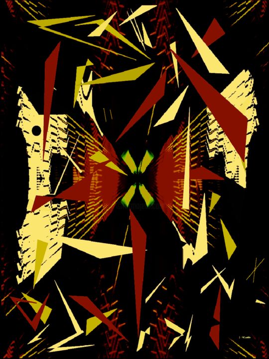 Цифровое искусство под названием "FLEUR DE VIE" - Milafair, Подлинное произведение искусства, Цифровая живопись