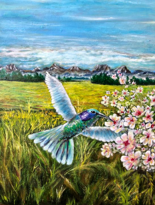 Painting titled "Summer" by Valery, Original Art, Oil