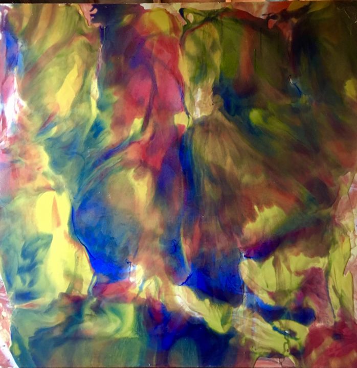 Painting titled "Humid" by Greg Kaiser, Original Artwork, Oil Mounted on Wood Stretcher frame