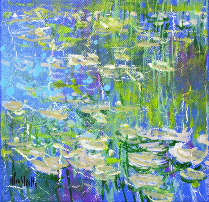 Peinture intitulée "MonetMonetMonet 202…" par Wayne Sleeth, Œuvre d'art originale, Acrylique