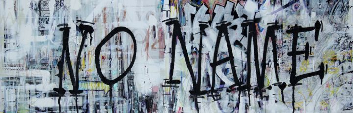 Peinture intitulée "(Where the Streets…" par Wayne Sleeth, Œuvre d'art originale, Marqueur Monté sur Châssis en bois