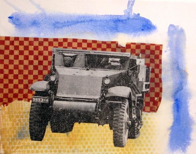 Collages titled "jihad" by Don Weaver, Original Art,