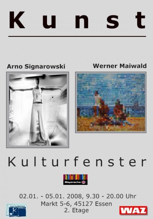 arno signarowski, werner maiwald, essen, art, mayersche, buchhandlung, webism, webists