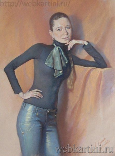 портрет в технике пастель - Painting ©2011 by Виктор -
Portraiture, картина, портрет, портрет с фото, портреты на заказ, пастель