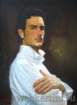 Картина под названием "Автопортрет" - Дмитрий Алмазов, Подлинное произведение искусства