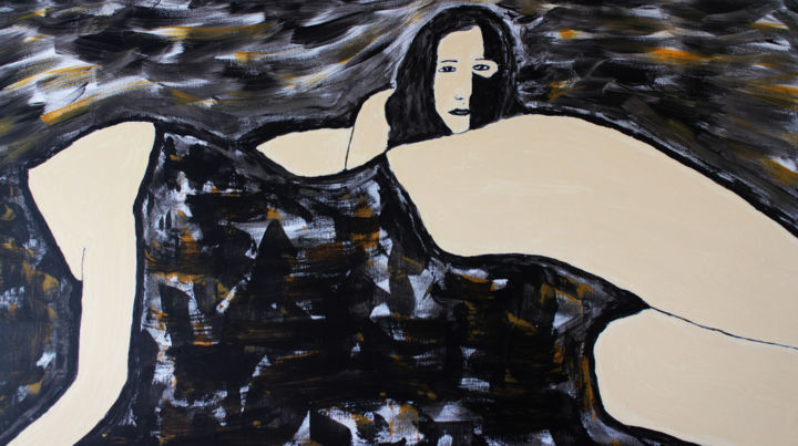Painting titled "terra firma, acryli…" by David Weinreb, Original Art, Acrylic