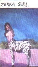 Painting titled "Zebragirl" by Harry Weisburd, Original Art,