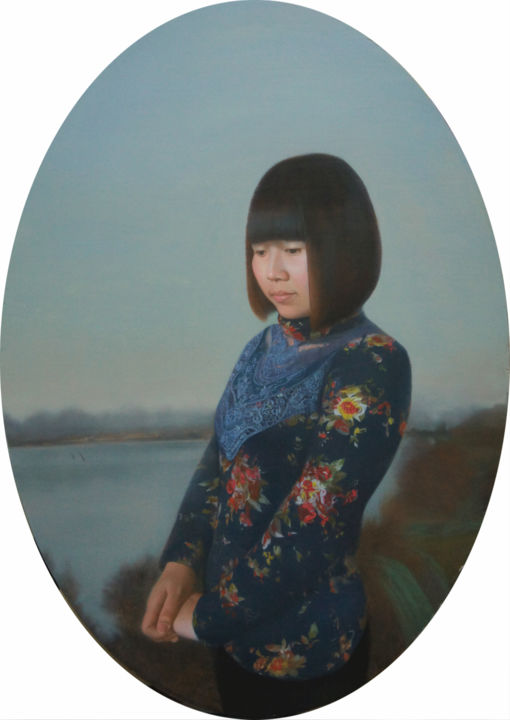 Malerei mit dem Titel "To Xiu Pan" von Weiyu Xia, Original-Kunstwerk, Öl
