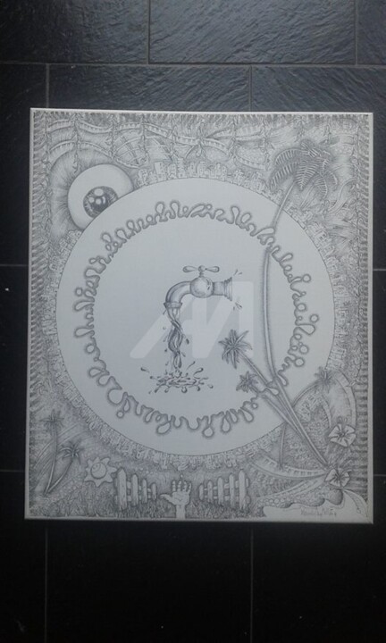 Dibujo titulada "agua.jpg" por Wenceslao Perez-Millan Garcia, Obra de arte original,