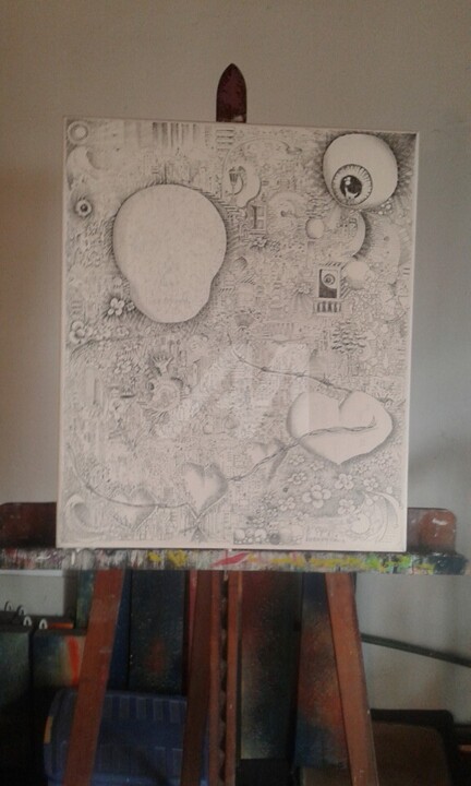 Dibujo titulada "cuadro1.jpg" por Wenceslao Perez-Millan Garcia, Obra de arte original,