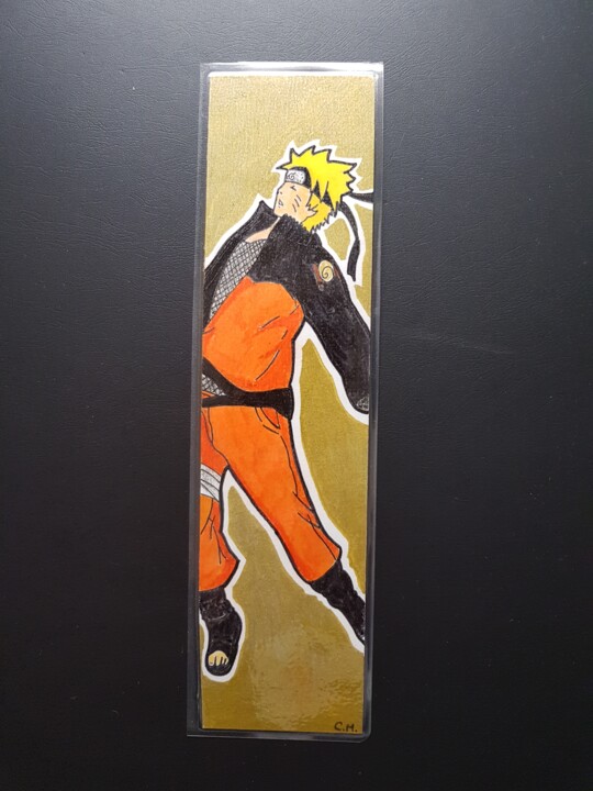 Tekening getiteld "Marque page Naruto" door Captainmarimo, Origineel Kunstwerk, Marker