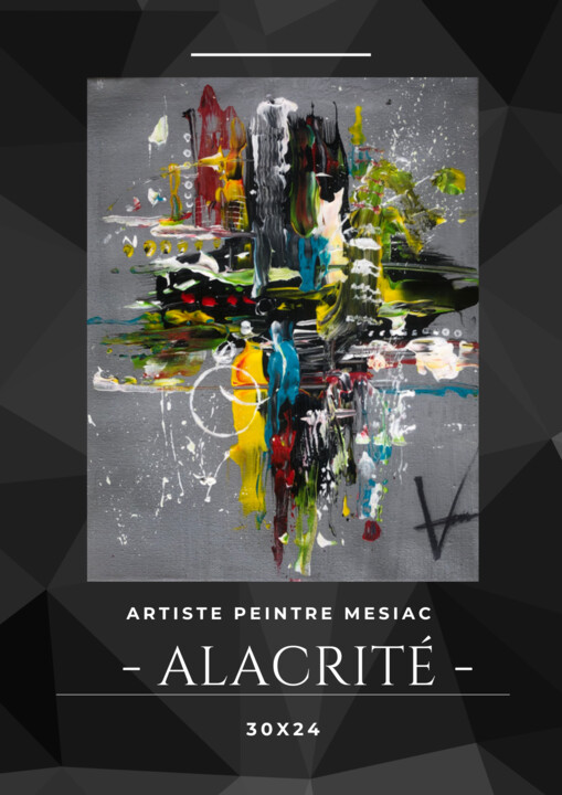 Painting titled "Alacracité" by Wendy Verger, Original Artwork, Acrylic