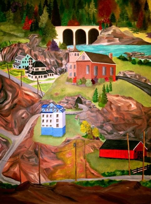 「Rural Living At A G…」というタイトルの絵画 Weshon Hornsbyによって, オリジナルのアートワーク